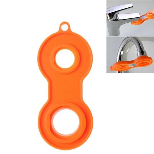 1Pc Water Outlet Universal Wrench Faucet Bubbler Wrench Disassembly Cleaning Tool Four Sides Available Bubbler Yellow