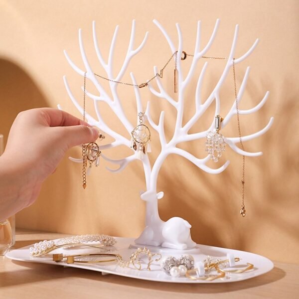 1Pcs Jewelry Stand Display Earring Holder Necklace Ring Pendant Bracelet Display Storage Racks Tray Tree little 2