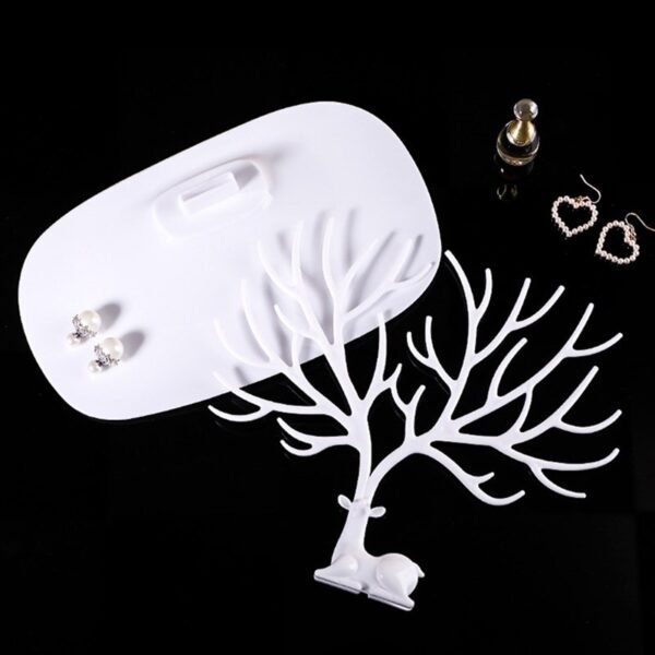 1Pcs Jewelry Stand Display Earring Holder Necklace Ring Pendant Bracelet Display Storage Racks Tray Tree little 5