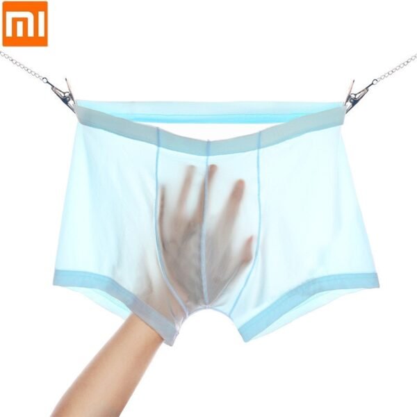 3pcs XiaoMi mijia men s ice silk underwear lightweight breathable comfortable skin friendly boxer shorts breathable