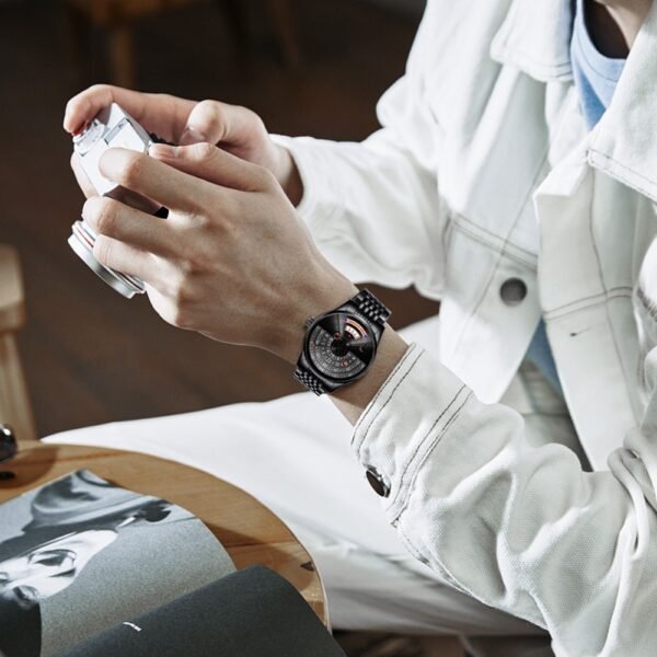 DOM Creative Personality Automatic Mechanical Watch Men Relogio Waterproof Luxury Latest Business Wristwatch erkek kol saati 4