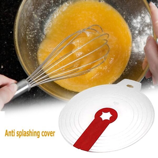 Egg Cream Bowl Whisks Screen Cover Baking Beat Eggs Splash Guard Bowl Lids Eggs Mixer Kitchen 2
