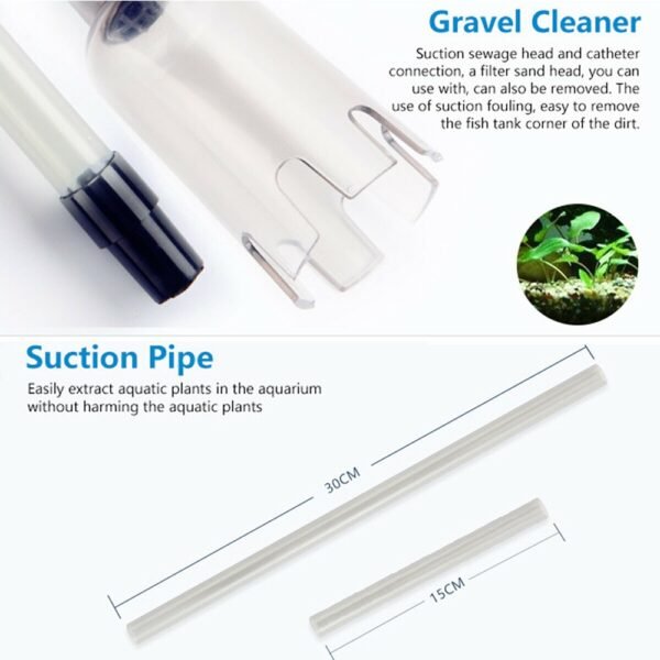 Electric Aquarium Fish Tank Water Changer Gravel Cleaner Automatic Siphon Water Filter Change Pump Cleaning Tools 4