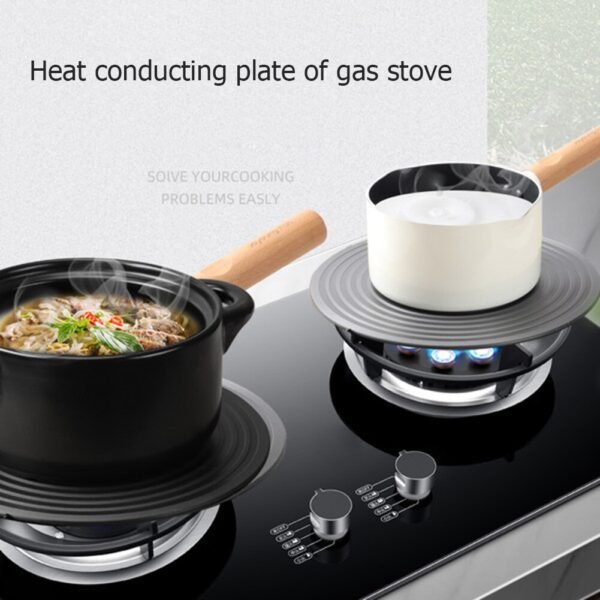 Gas Stove Heat Conduction Food Ice Fast Defrosting Plate Energy saving Enamel Protection Bottom Pan Kitchen 2