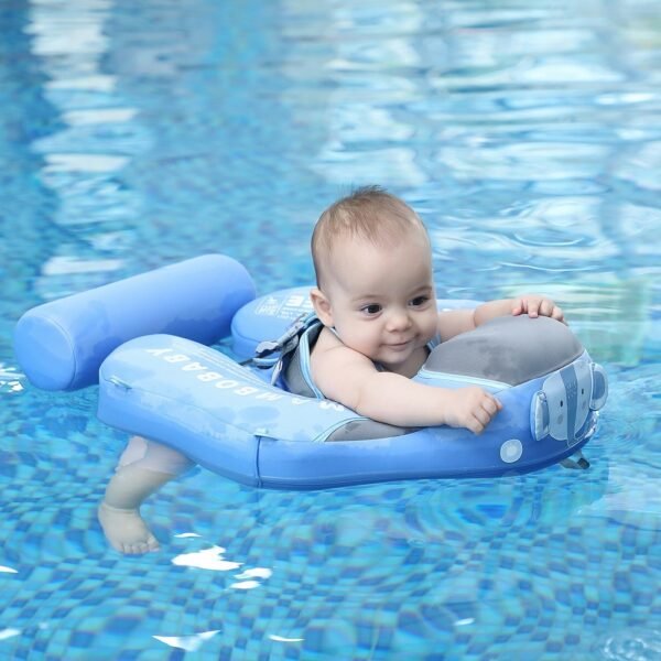 Mambobaby Solid Non inflatable Newborn Baby Waist Float Lying Swimming Ring Pool Toys Swim Ring Swim 1