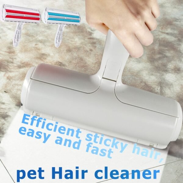 Pet Hair Roller Remover Lint Brush 2 Way Dog Cat Comb Tool Convenient Cleaning Dog Cat 4