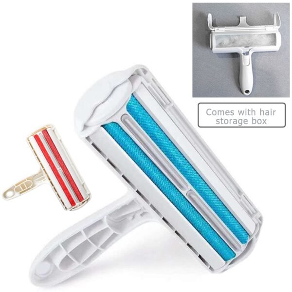 Pet Hair Roller Remover Lint Brush 2 Way Dog Cat Comb Tool Convenient Cleaning Dog Cat