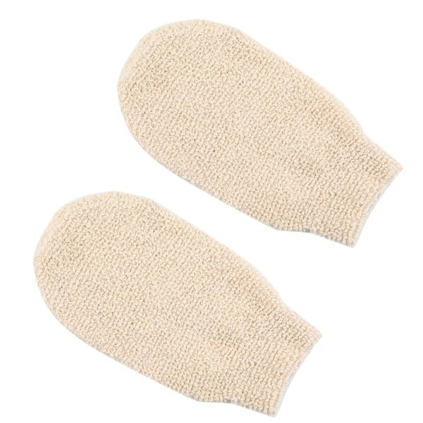 S Shower Gloves Washcloth Natural Bamboo Fiber Bath Exfoliating Glove Scrubber Washcloths Bathing Glove Bathroom 2