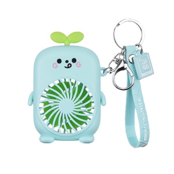 Summer Creative Handheld Fan Usb Charging Portable Silent Keychain Mini Fan 2021 Cute Decorative Keychain Toy 5