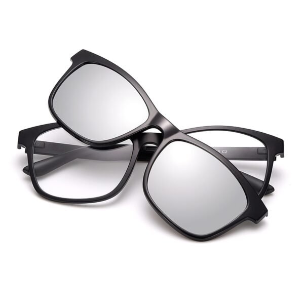 TR90 Glasses Frame Polarized Clip On Sunglasses Men UV400 Myopia Clip on glasses Women Sun Glasses 1