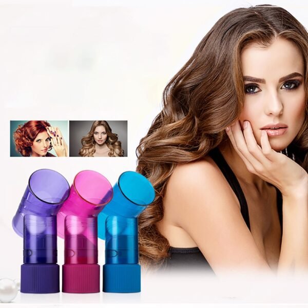 Universal Interface Hair Cover Diffuser Disk Hairdryer Curly Drying Blower Hair Curler Styling Tool roller curler 5