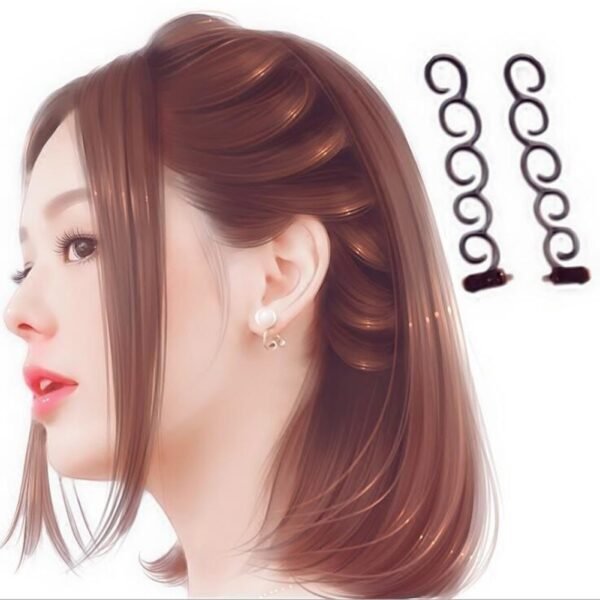 Women Fashion Flower Magic Hair Clip Bride Stylist Queue Twist Plait Hair Braid DIY Hairstyle Styling