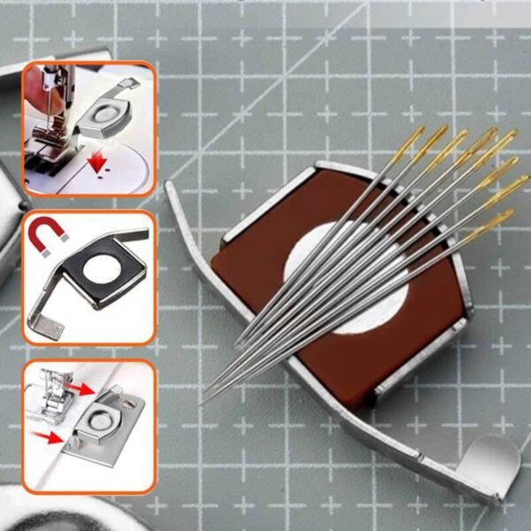 2pcs Magnetic Seam Guide Universal Magnetic Seam Guide Press Feet For Sewing Machines DIY Crafts Parts 2