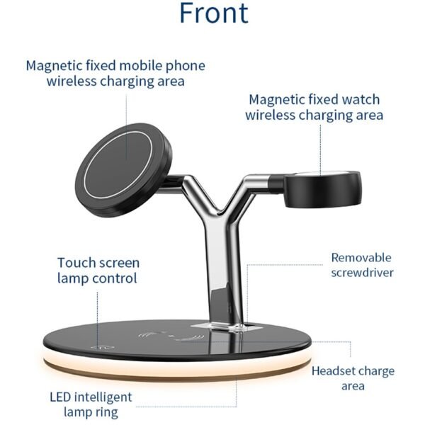 3 in 1 Magnetic Wireless Charger 15W Fast Charging Station for Magsafe iPhone 12 pro Max 3