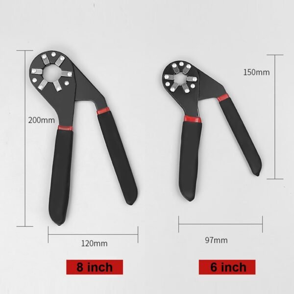 6 Wrench Hexagon Multifunctional Tool Removal Tool Torque Adjustable Movable Hex Wrench 1