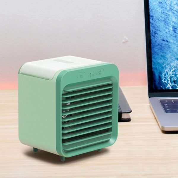 Air Cooler Fan Mini Desktop Air Conditioner with Portable USB Water Cooling Fan Humidifier Purifier Multifunction 5