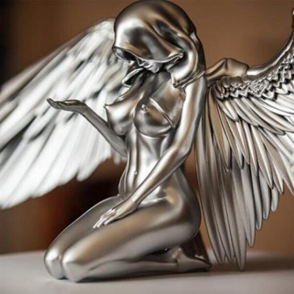 Angel Art Sculpture Home Decoration 3D Resin Statue Angel Wings For Living Room Bedroom Home Decor 5