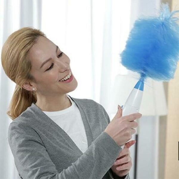 Electric Duster Feather Duster Brush Adjustable Dust Brush Vacuum Cleaner Blinds Furniture Window Bookshelf Hand Cleaning 2