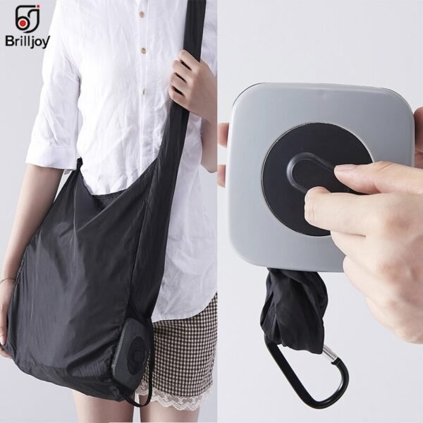 Hot Creative storage bag Handbag Foldable Shopping Bags Lightweight Waterproof Travel Bag Reusable Grocery Nylon eco