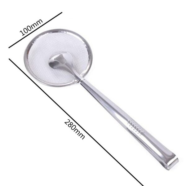 Oil Frying Clamp Filter Stainless Steel Spoon Vegetables Snack Fried Food Strainer for Household Kitchen Ornaments 5