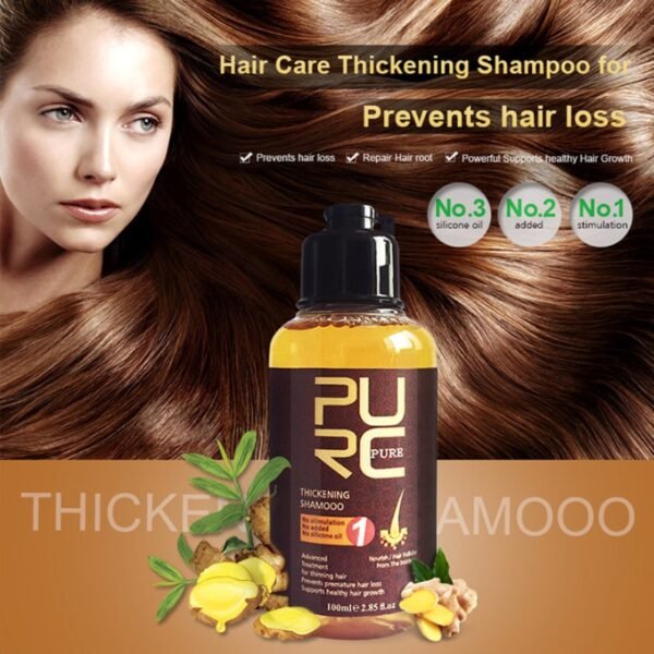 PURC 100ml Ginger Essence Hair Growth Thickening Extract Anti Hair Loss Nourish Root Hair Help Hair