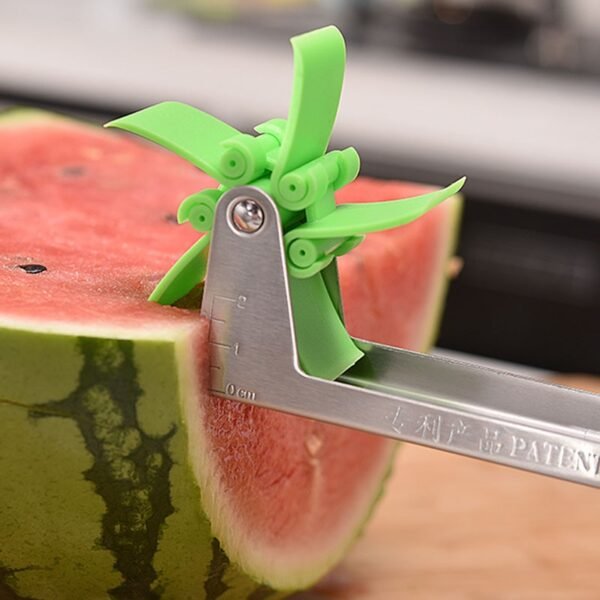 QDRR NEW Watermelon Cutter Multi Melon Slicer Cutting Machine Stainless Steel Windmill Fruit Household Artifact Kitchen 3