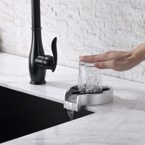 Faucet Glass Rinser for Kitchen Sinks Kitchen Sink Accessories Bar Glass Rinser Coffee Pitcher Wash Cup 4