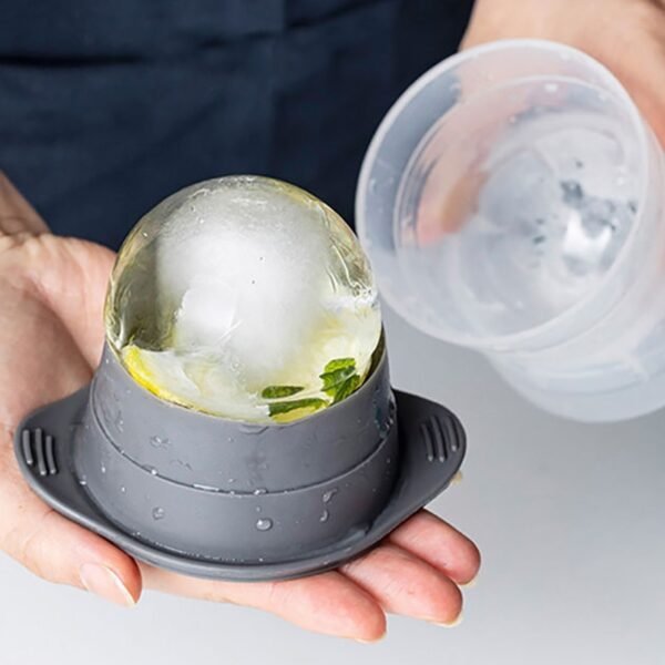 Silicone Sphere Ice Cube Mold Kitchen Stackable Slow Melting DIY Ice Ball Round Jelly Making Mould