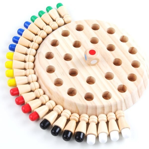 Kids Wooden Memory game Stick chess fun Multicolor stick game board Puzzles Educational and Learning Cognitive 3