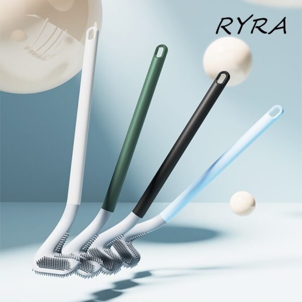 1 Pcs New Silicone Golf Toilet Brush For WC Drainable Toilet Brush Wall Mounted Cleaning Tools