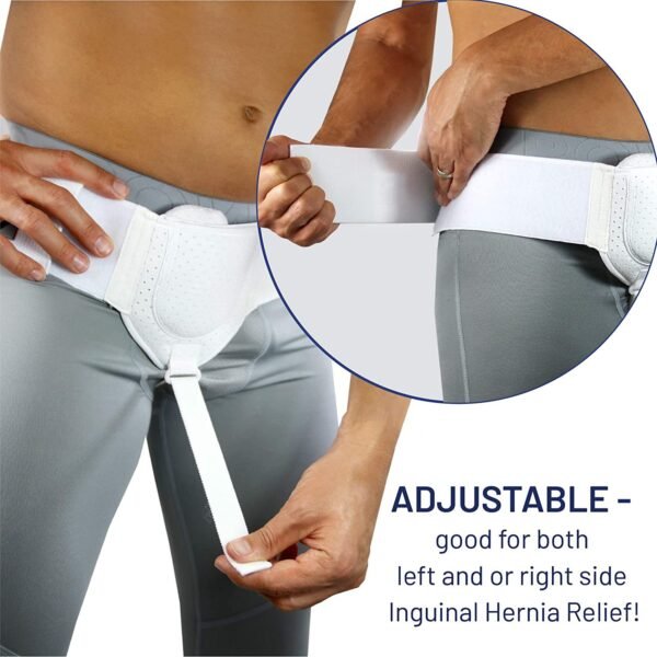 1PC Hernia Belt Truss for Inguinal Sports Hernia Support Brace Pain Relief Recovery Strap with 1 2