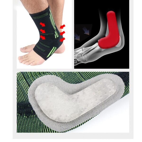1PCS Foot Guard Brace Elasticity Running Anti Ankle Sprain Foot Cover Sports Safety Pressurized Basketball Ankle 2