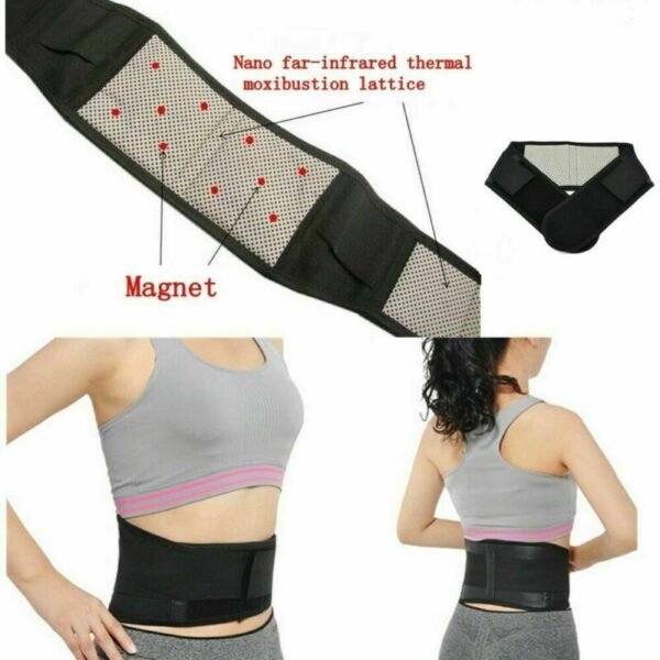 2020 Posture Corrector Support Magnetic Back Support Brace Belt Lumbar Lower Waist Double Adjustable PainRelief For 2