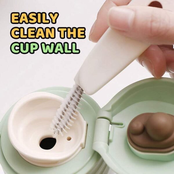 3 In 1 Bottle Cap Detail Brush Portable Multifunctional Lunch Box Rubber Ring Groove Cleaning Brush 3