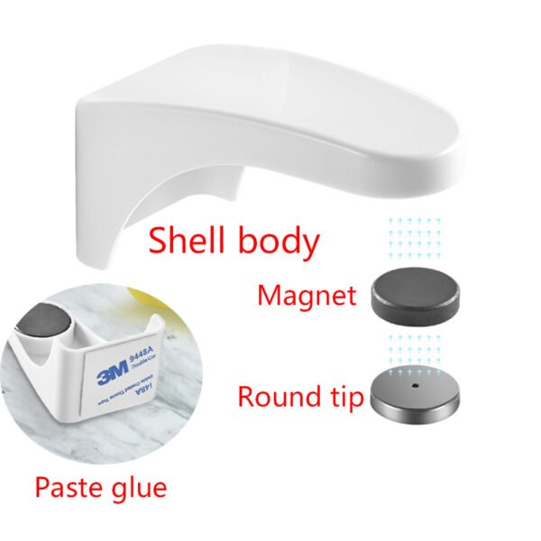 Magnetic Hanging Soap Holder Magic Storage Rack Punch Free Household Plastic Soap Holder Drain Soaps Dish 1