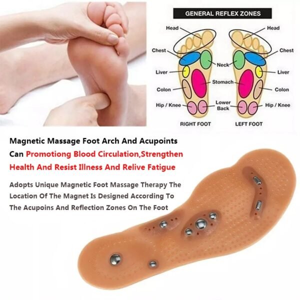 Magnetic Massage Slimming Insole For Foot Massage 1 Pair Physiotherapy Therapy Acupressure Insoles Feet Massage Detox 2