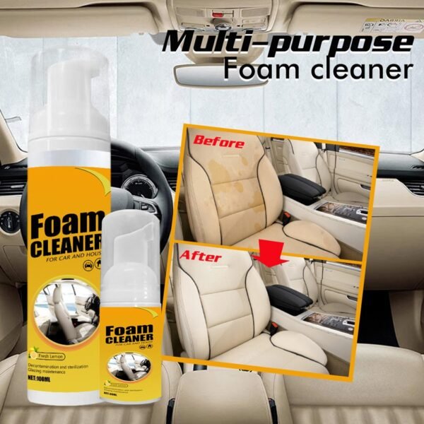 Multi purpose Foam Cleaner Spray Car Interior Cleaner Anti Aging Protection Car Interior Home Cleaning Foam 5