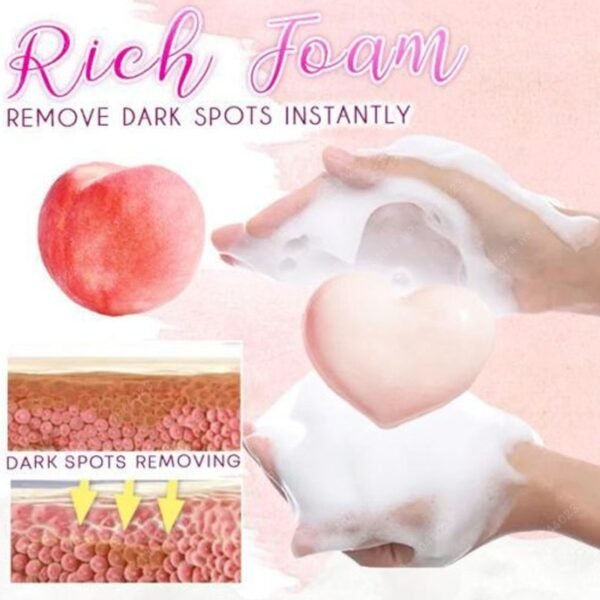 PeachGlory Natural Whitening Soap Smooth Pimple Free Butt Lightening Skin Soap Remove Remove Dark Spot and 2