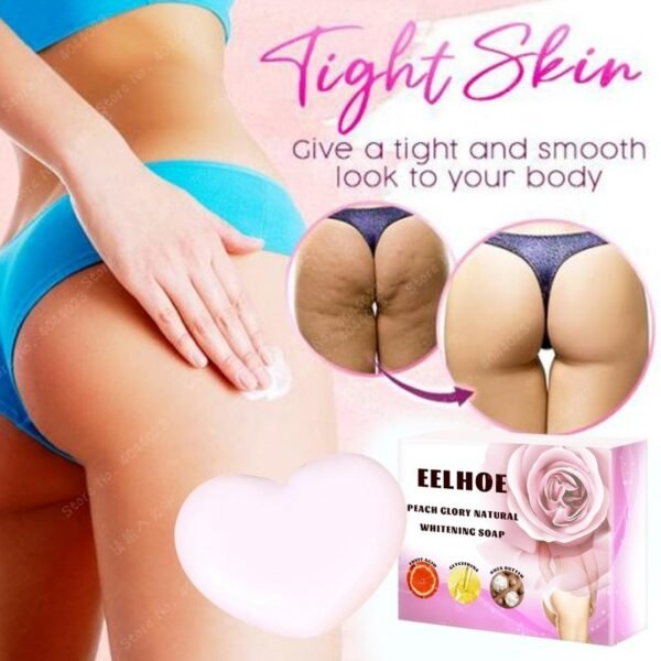 PeachGlory Natural Whitening Soap Smooth Pimple Free Butt Lightening Skin Soap Remove Remove Dark Spot and