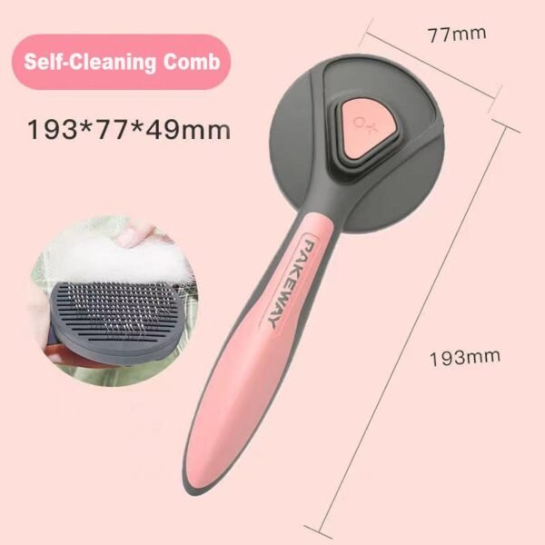 Pet Comb for Dogs Grooming Toll Automatic Hair Brush Remover Pet cat Hair shedding Comb Dog 4