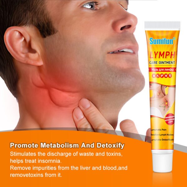 Sumifun 1pcs Lymphatic Detox Ointment Hot Neck Anti Swelling Herbs Cream Lymph Cream Medical Plaster Body 2