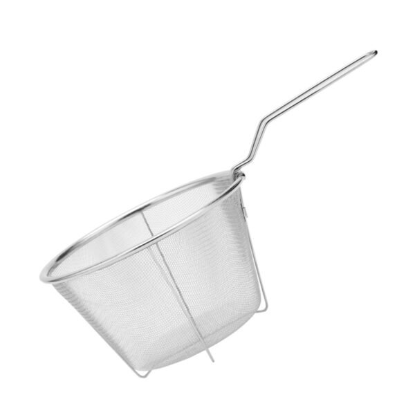 2Sizes Stainless Steel Deep Fry Basket Mini Chips Fry Basket With Handle Kitchen Food Strainer Potato 4