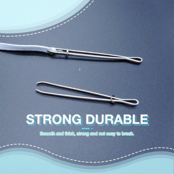 2pcs Elastic Band Rope Wearing Threading Tool Guide Forward Device Needle Sewing DIY Apparel Sewing Utility