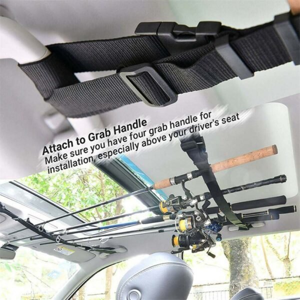 2pcs Fishing Vehicle Rod Carrier Rod Holder Belt Strap Tie for Fishing Rod Rack Accessories 1