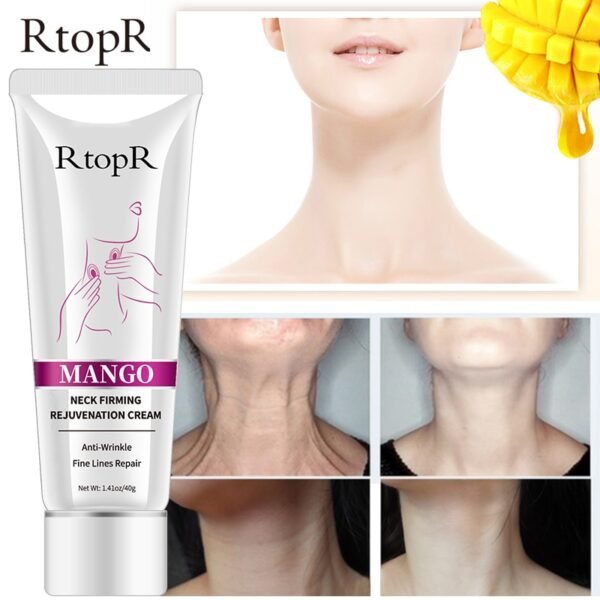 2pcs Mango Firming Neck Cream Anti Wrinkle Remove Neck Mask Nourishing Whitening Mild Peeling Beauty Neck 1