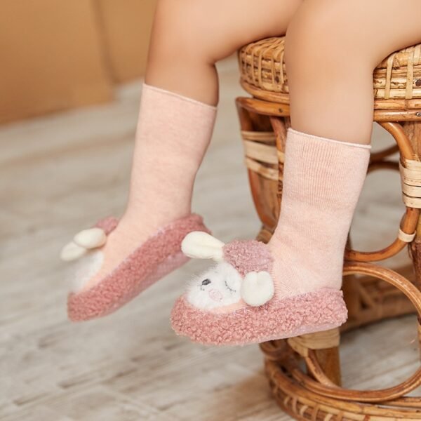 Baby Floor Socks Autumn and Winter Terry Cute Middle Tube Children s Toddler Footwear Cartoon Non 2