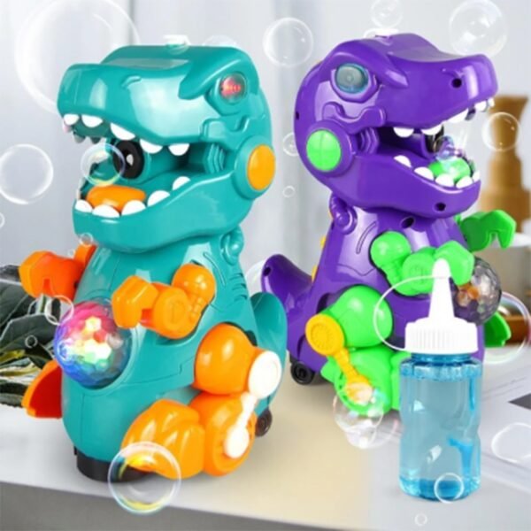 Bubble Blowing Toys Electric Walkable Tyrannosaurus Bubble Maker Machine Music Kids Outdoor Toy For Party Gift 3