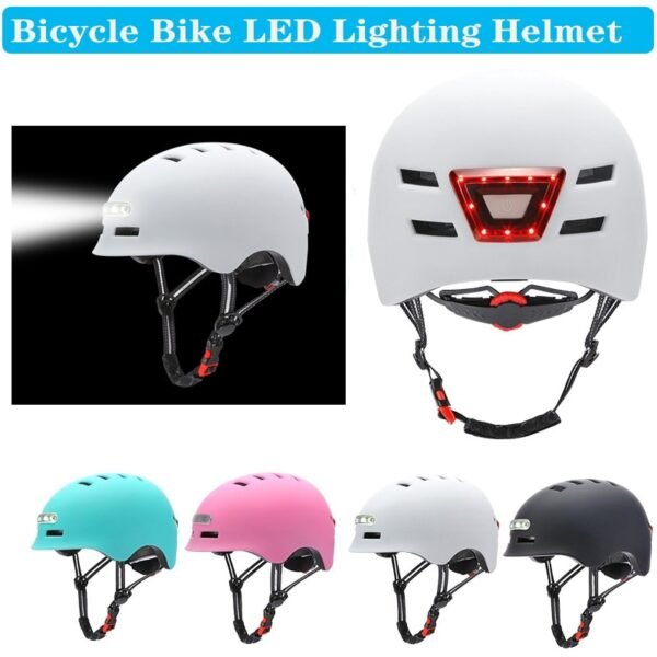 Cycling Bicycle Helmet MTB Road Bikes Helmets Integrally mold LED Lighting Reflective EPS PC Cycling Helmet