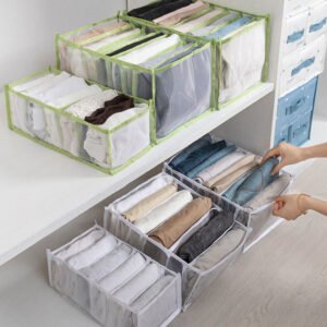 Dormitory Jeans Compartment Storage Organizer Closet Storage Drawers Underwear Box Drawer Separator Clothes Locker Folding Box