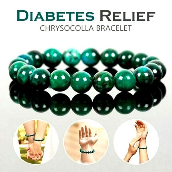 Natural Malachite Bracelet Women Men s Natural Stone Bead Bracelet Round Diabetes Relief Bracelet Jewelry Gift